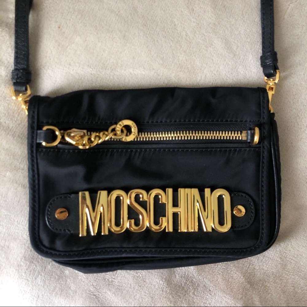 Moschino Nylon Crossbody Shoulder Bag